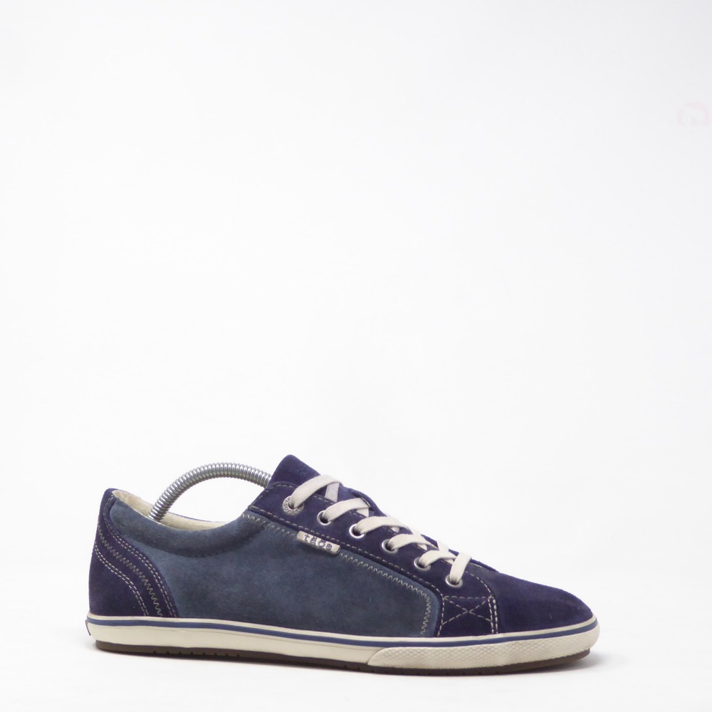 Taos Women Sneakers Navy Blue Retro Star Suede Lace Up 11